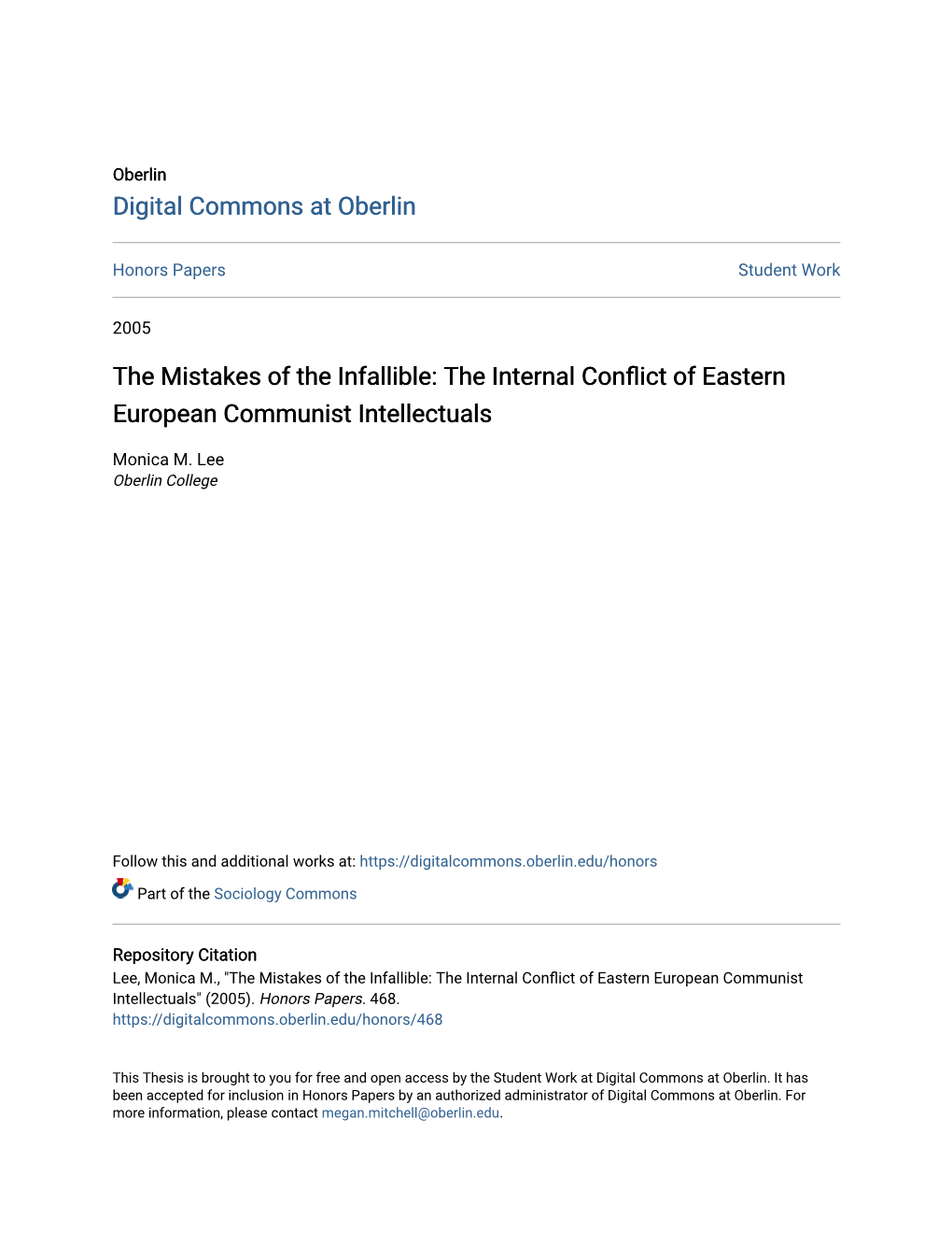 The Internal Conflict of Eastern European Communist Intellectuals