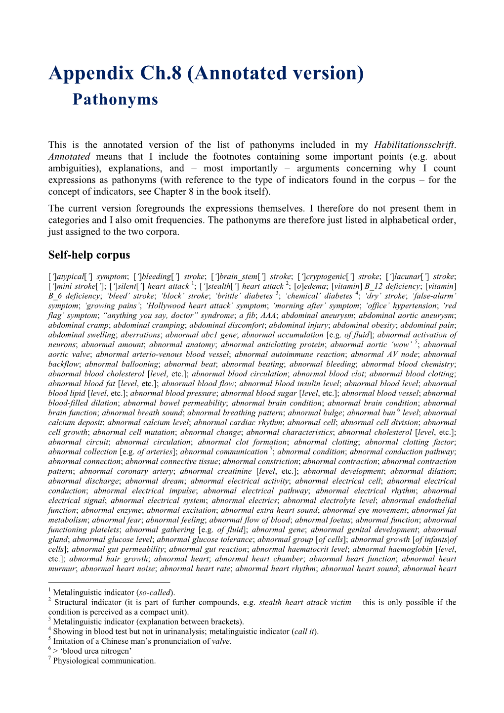 Appendix Ch.8 (Annotated Version) Pathonyms