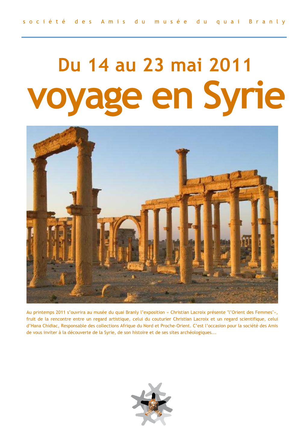 Programme Du Voyage En Syrie