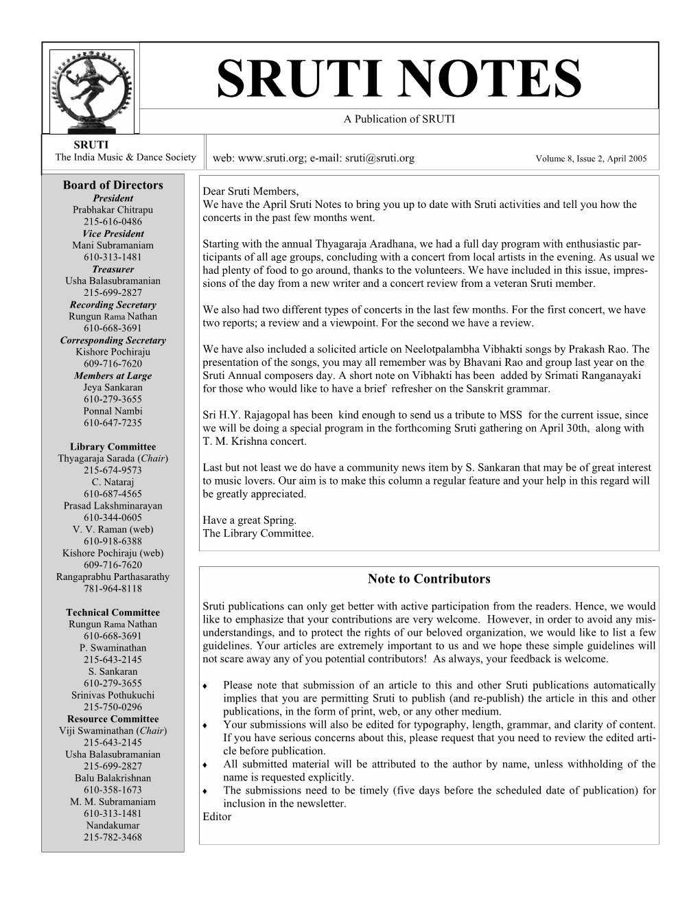 Snotes-V8-2-2005 Version 4 (Final)