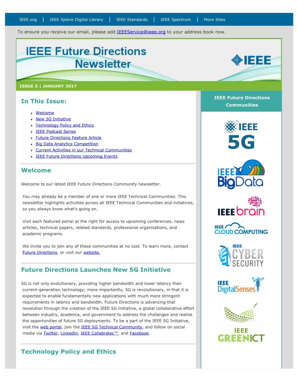 IEEE Future Directions Newsletter