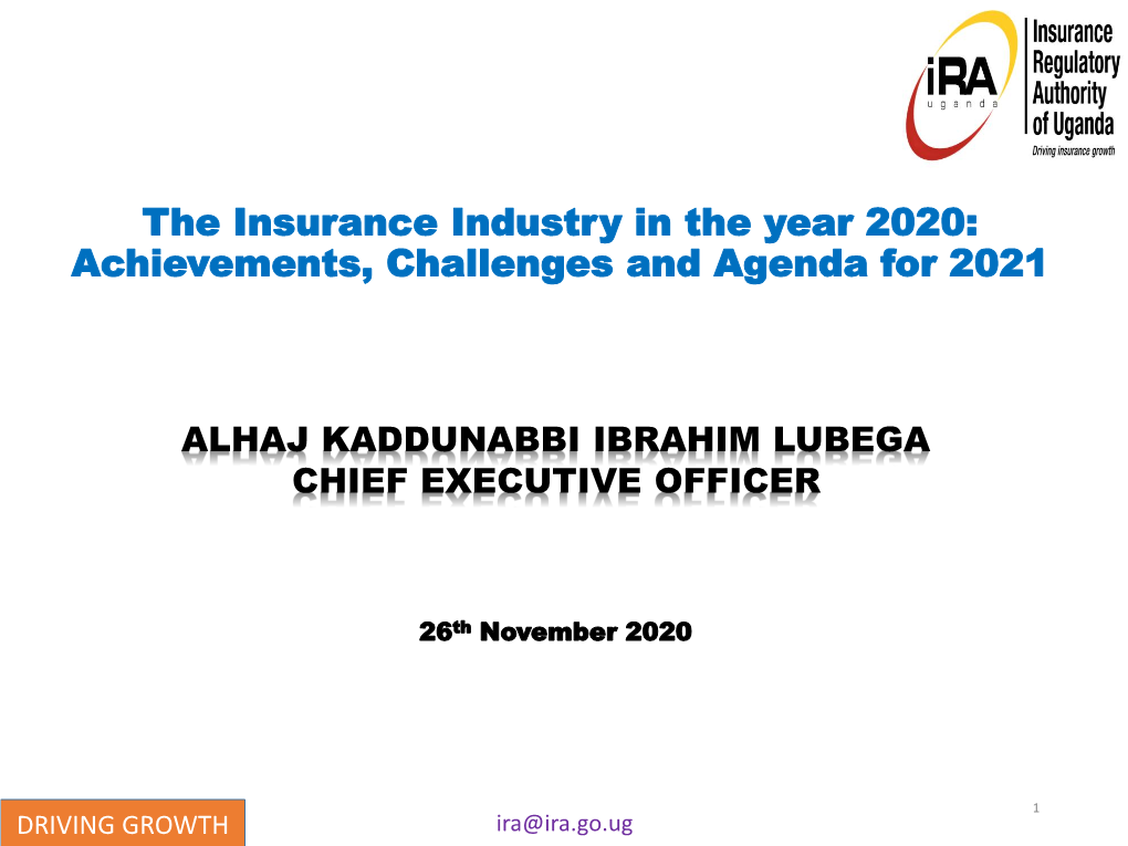 Achievements, Challenges and Agenda for 2021