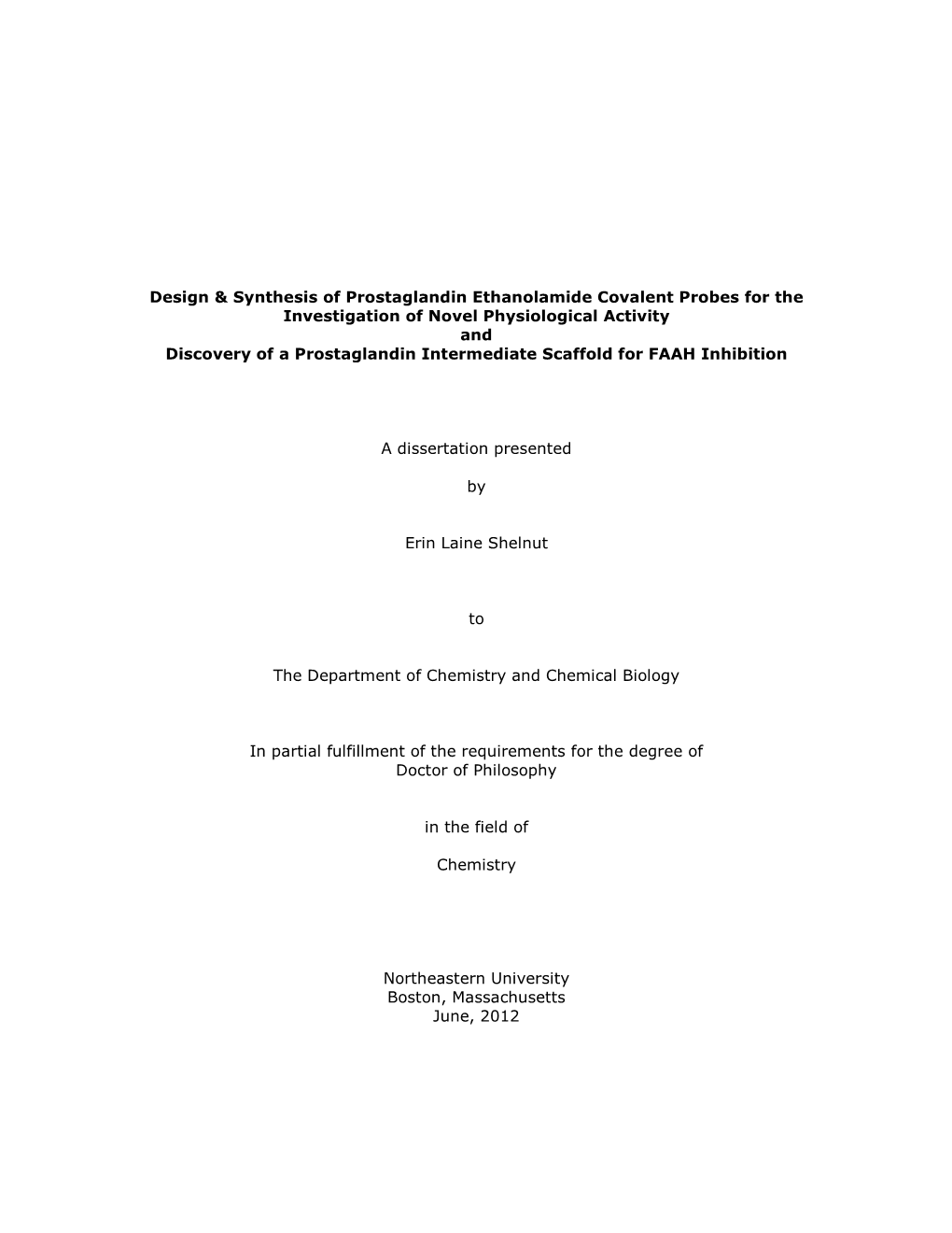 Synthesis of Prostaglandin Ethanolamide Covalent Probes For