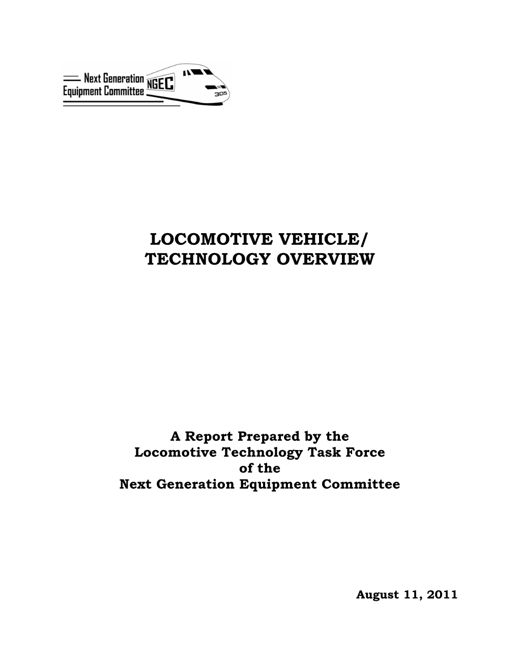 Locomotive Vehicle/ Technology Overview