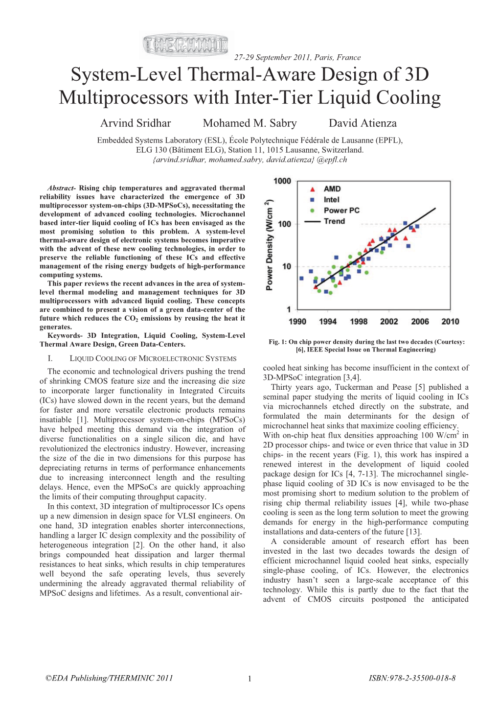 System-Level Thermal-Aware Design of 3D Multiprocessors with Inter-Tier Liquid Cooling