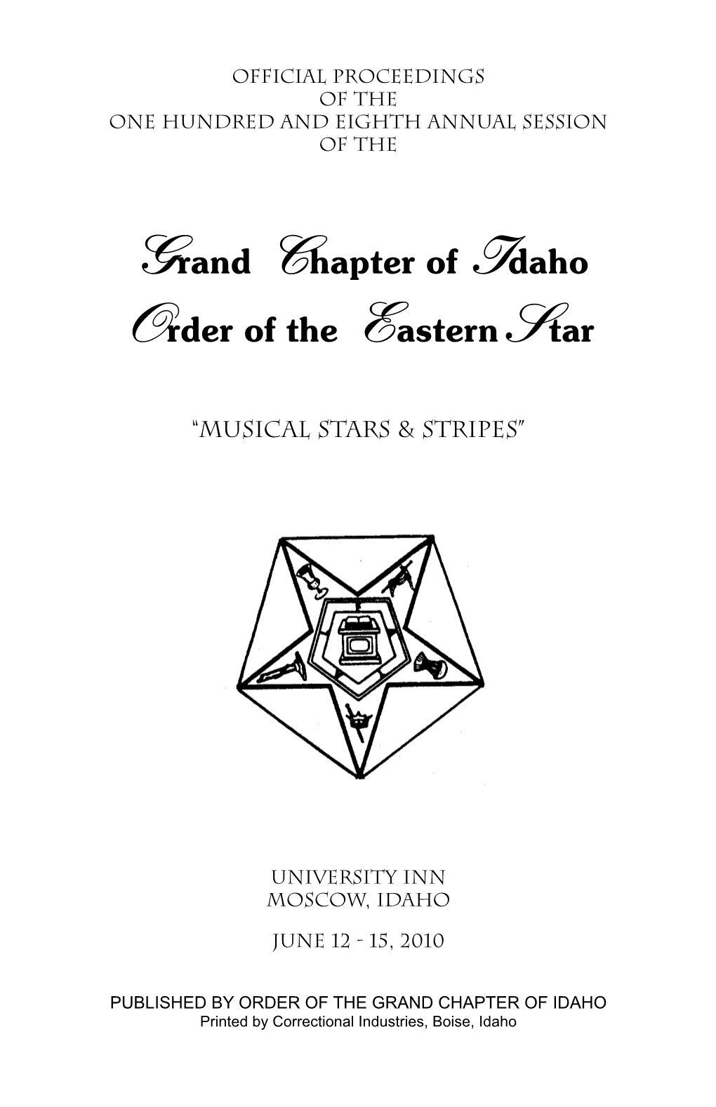 Grand Chapter of ID OES.0005408