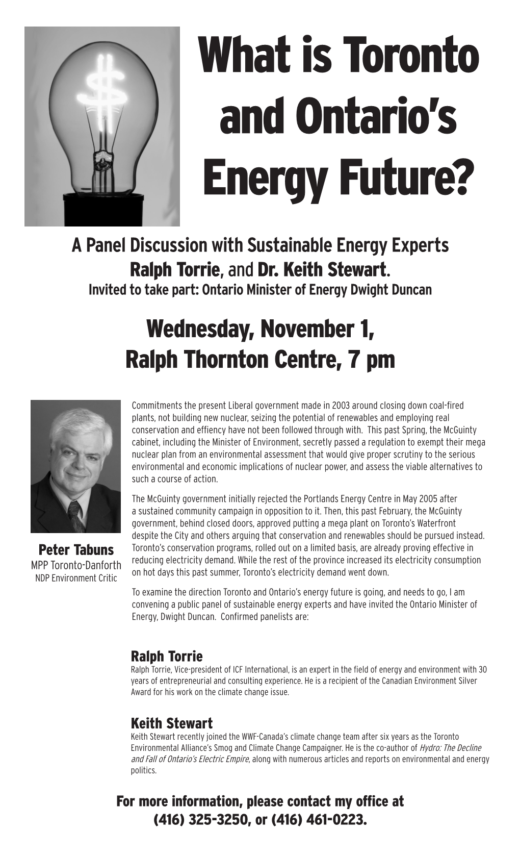 Tabuns Energy Forum.Indd