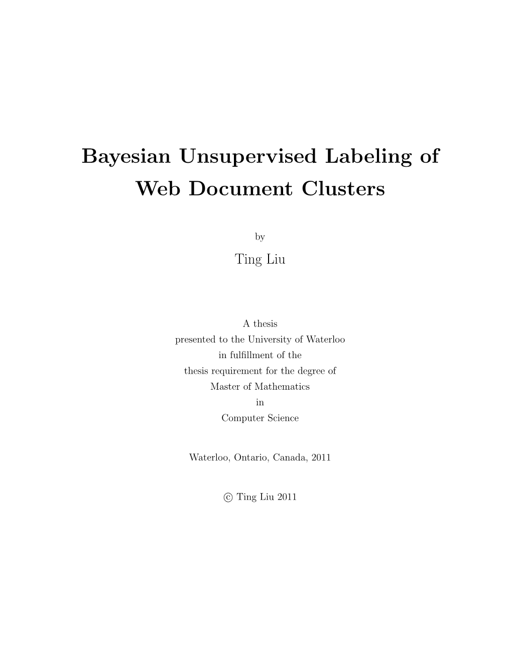 UW Latex Thesis Template