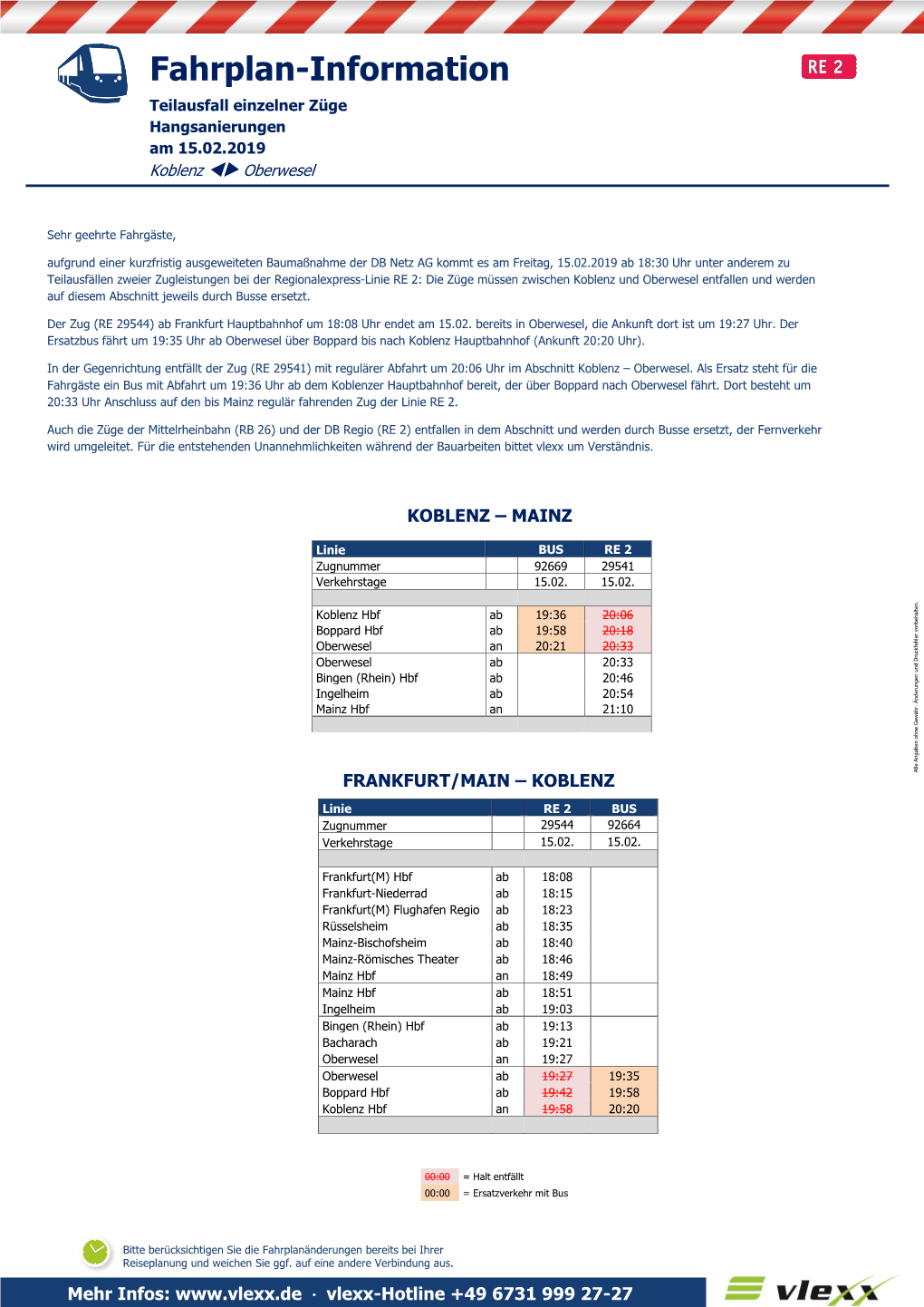 Fahrplan-Information