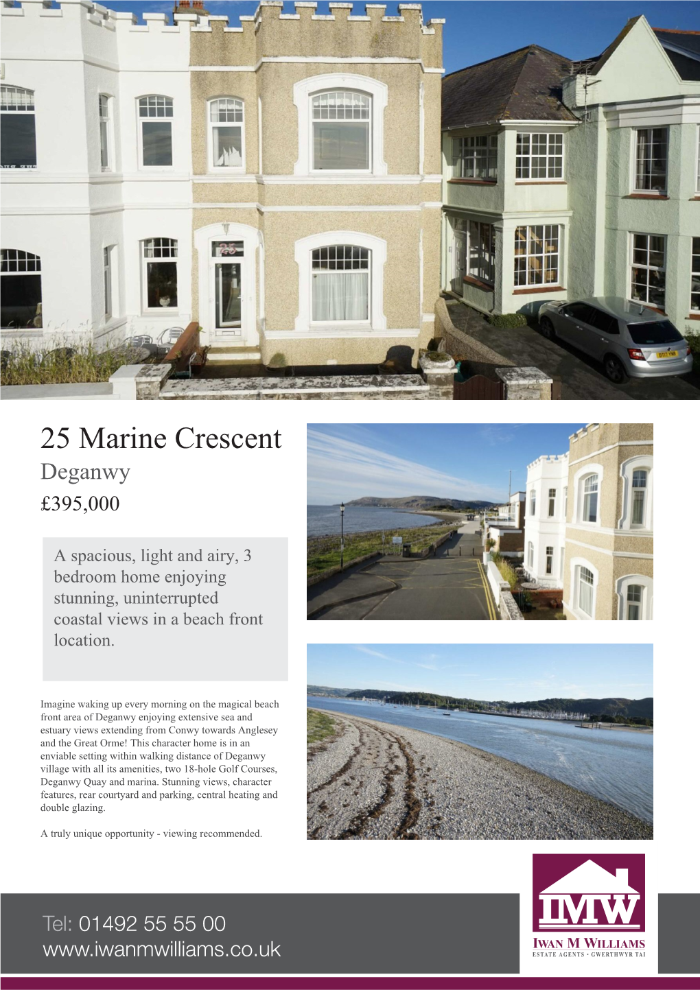 25 Marine Crescent Deganwy £395,000