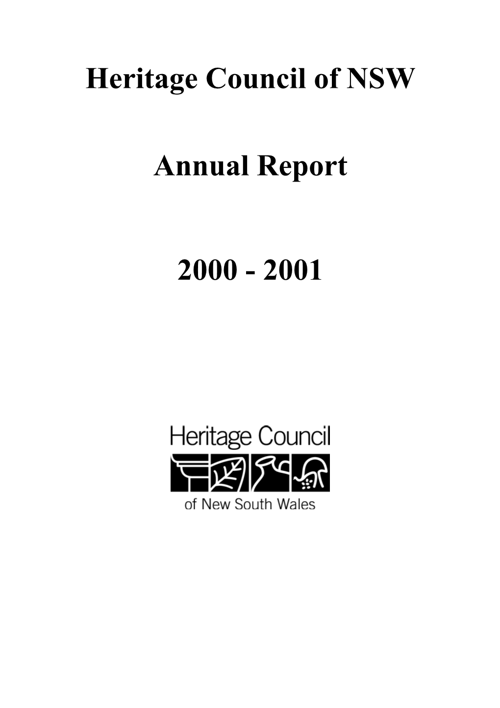 Heritage Council of NSW Annual Report 2000