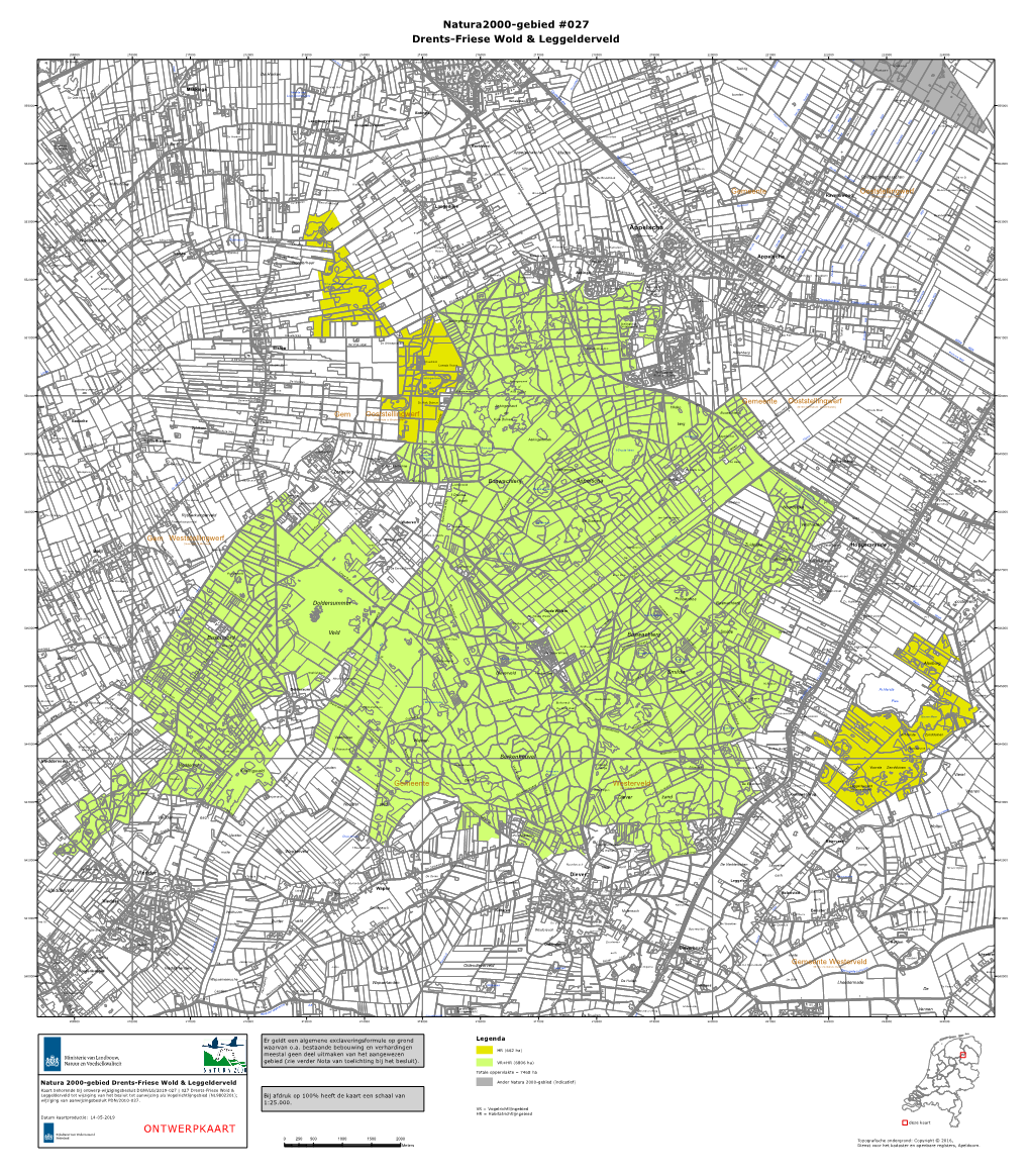 Kaart Bij Ontwerp-Wijzigingsbesluit Drents-Friese Wold