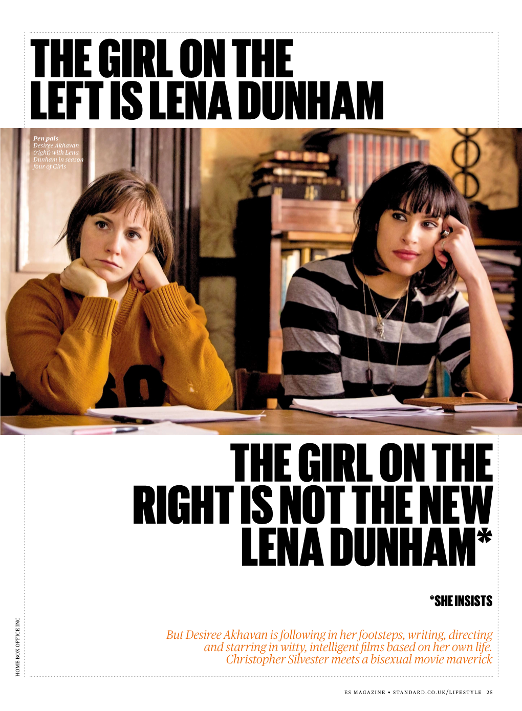 The Girl on the Left Is Lena Dunham