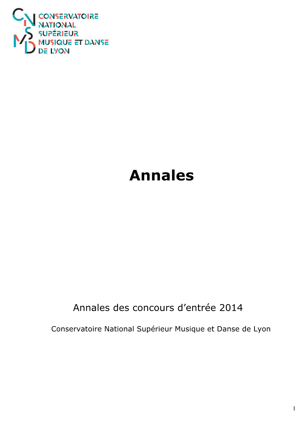 Annales 2014