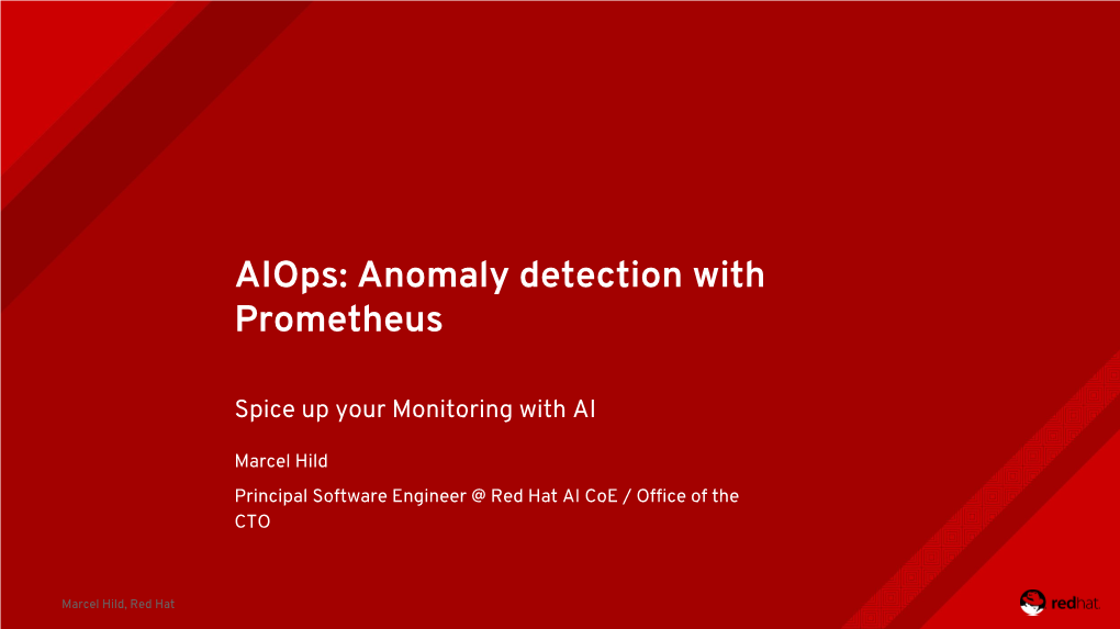 Anomaly Detection with Prometheus