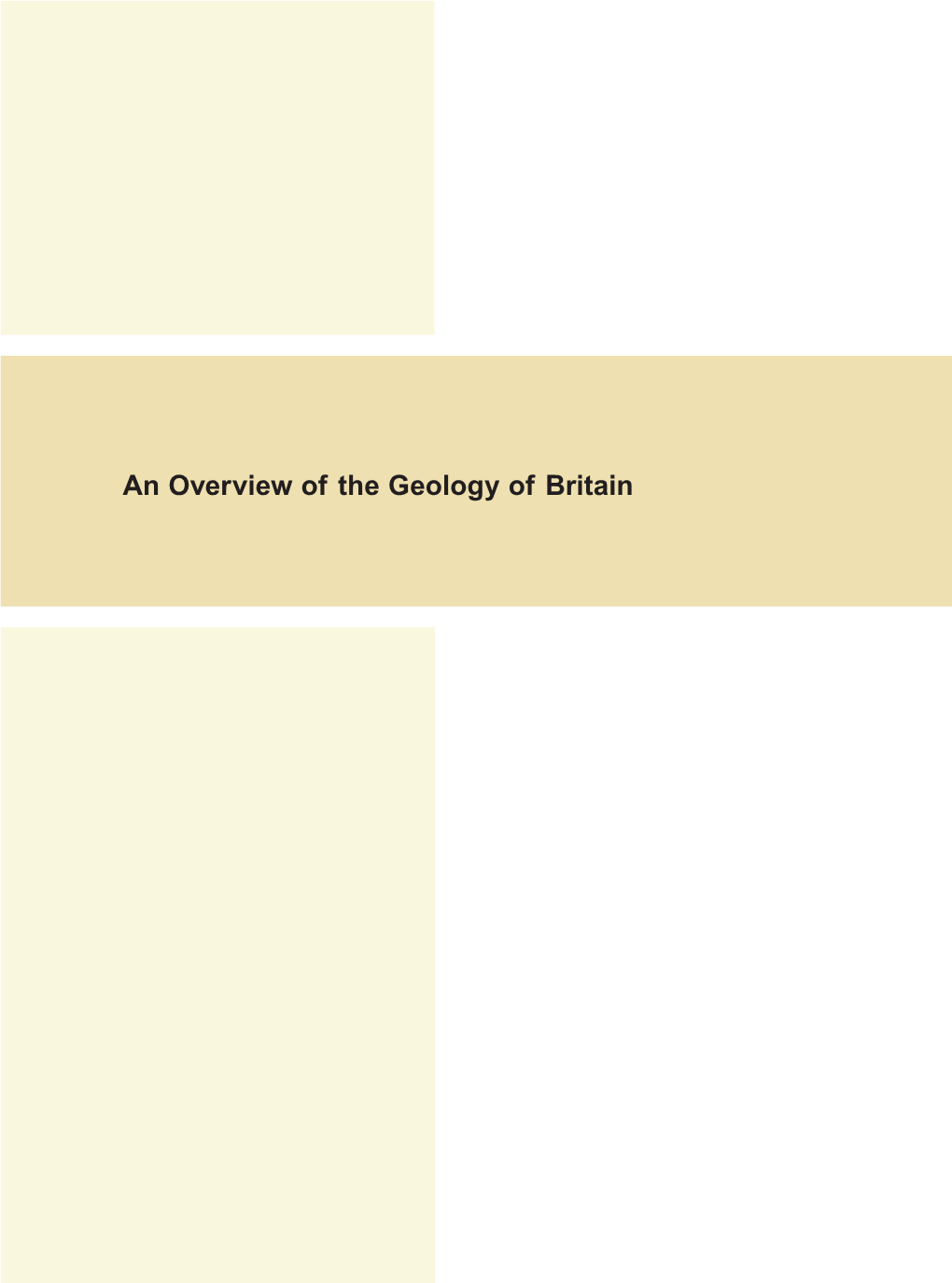 An Overview of the Geology of Britain