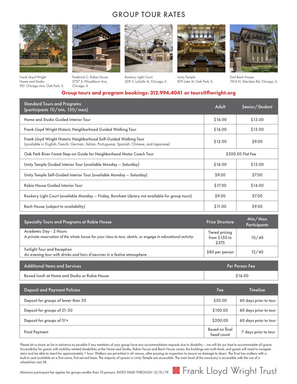 Group Tour Rates