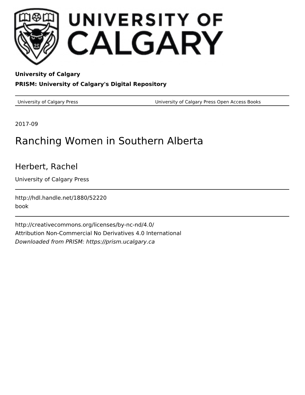 Ranching Women in Southern Alberta