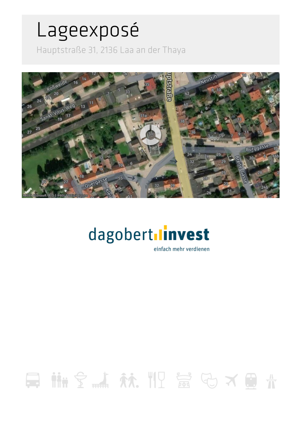 Lageexposé Hauptstraße 31, 2136 Laa an Der Thaya Inhalt: LAGEIMMO - Lageprofil