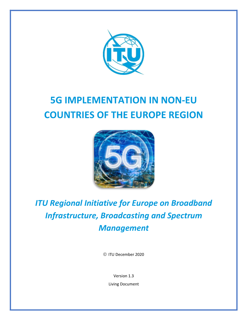 Background Paper: 5G Implementation in Non-EU Countries of the Europe Region