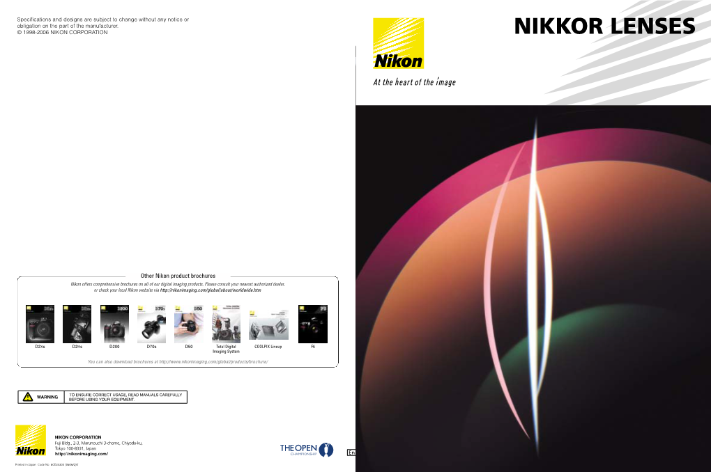 Nikkor Lenses (Catalog 2006)