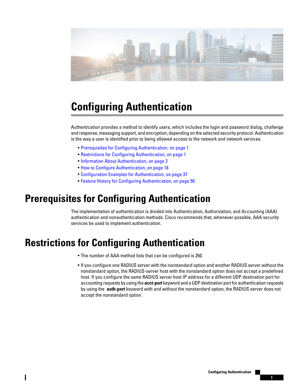 Configuring Authentication