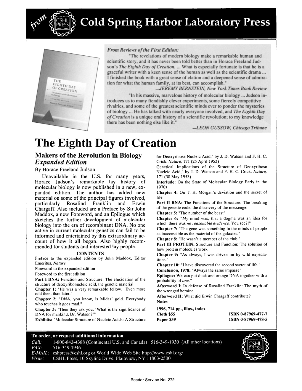 The Eighth Day of Creation