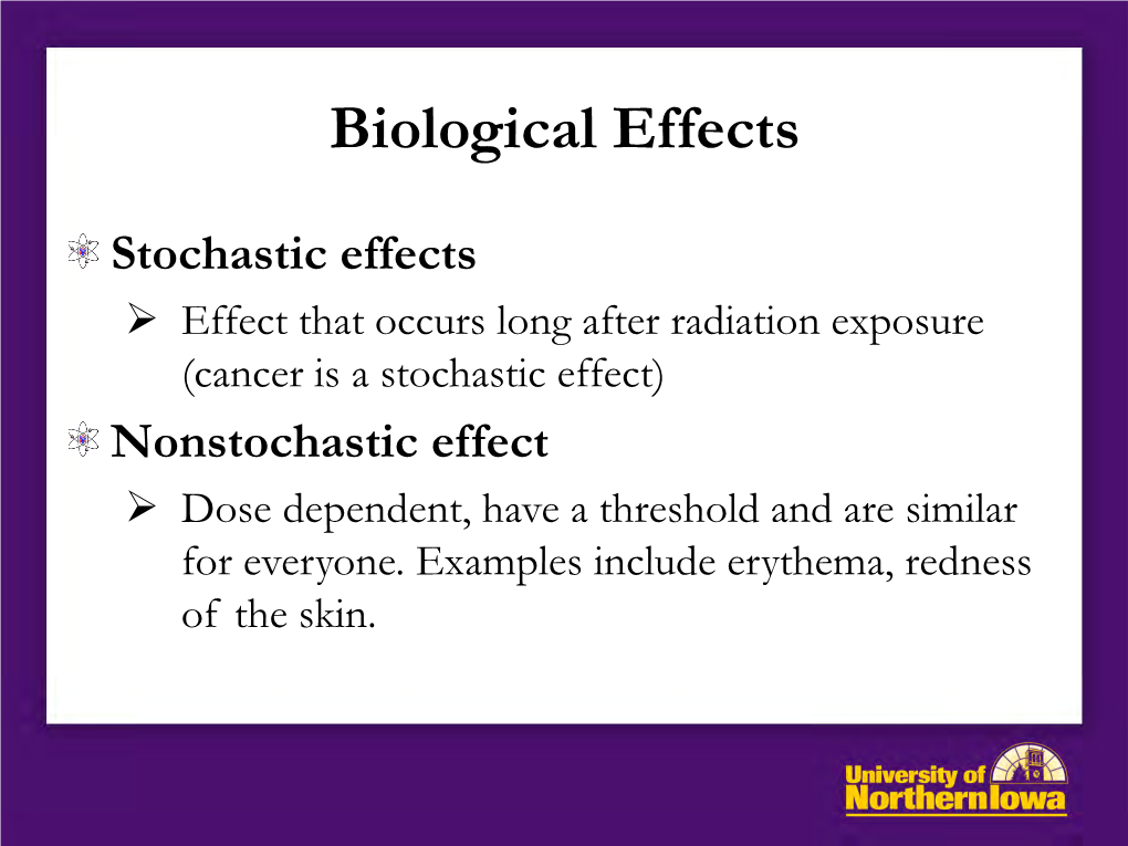 Biological Effects and Methods For