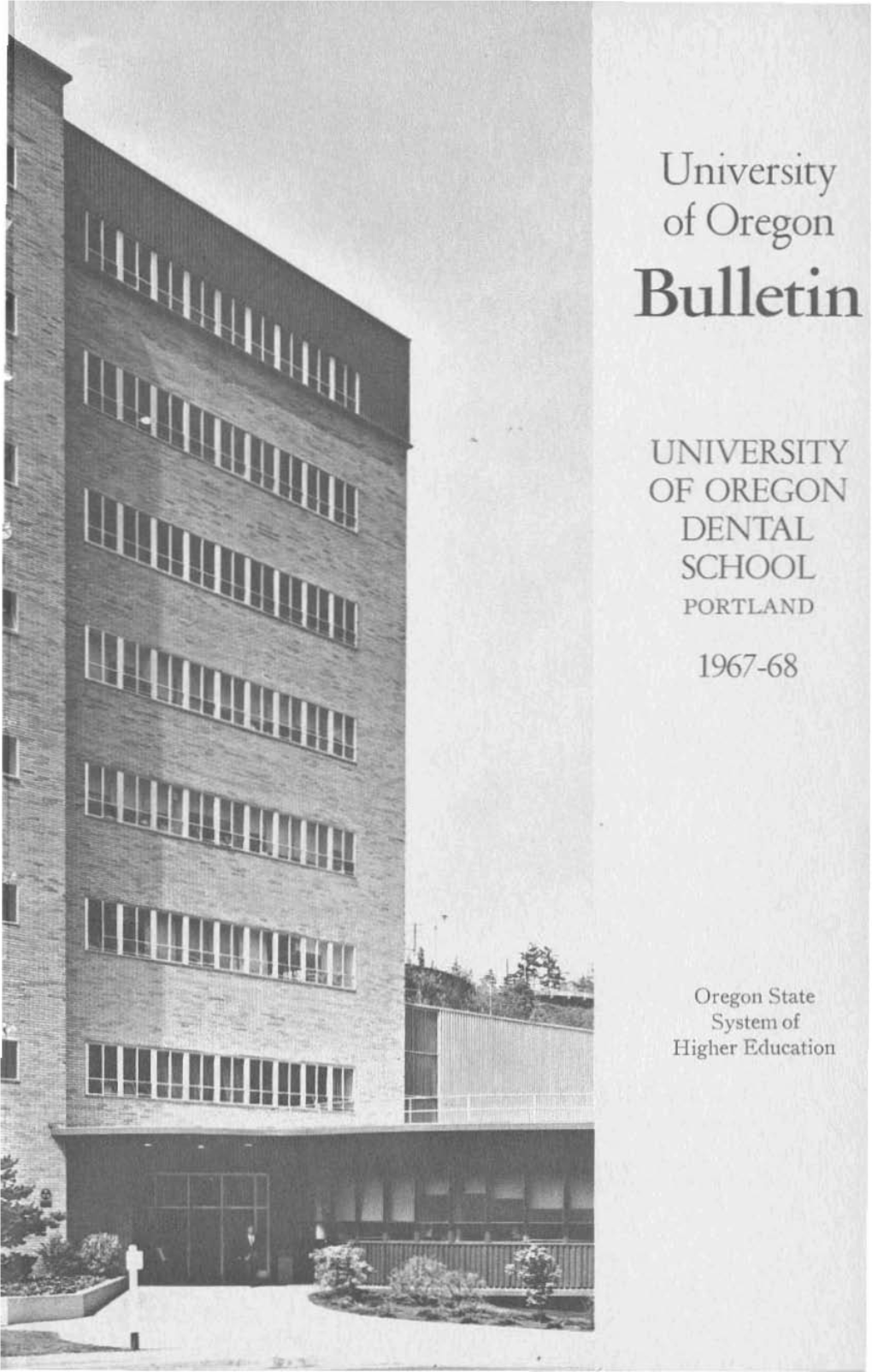 University of Oregon Bulletin
