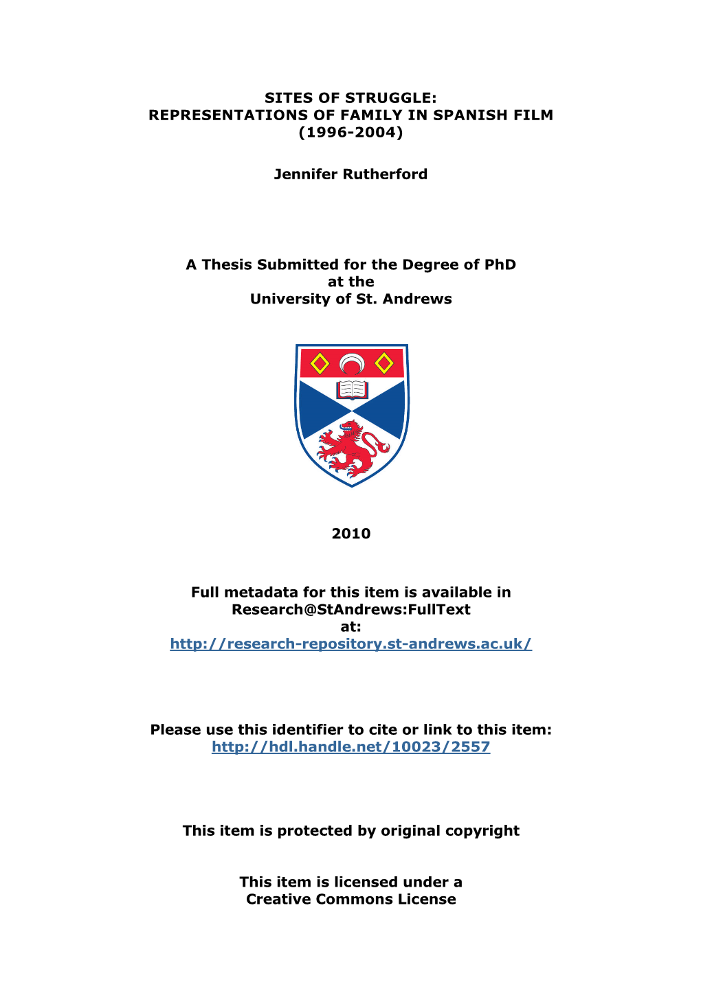 Jennifer Rutherford Phd Thesis