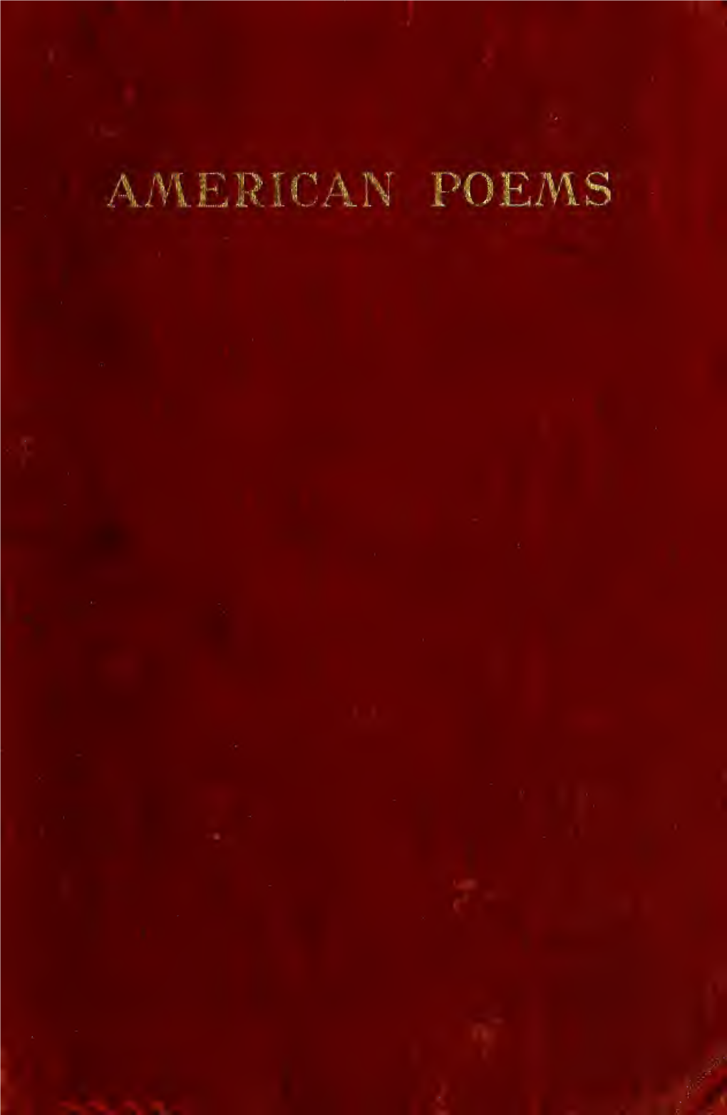 American Poems, 1776-1900