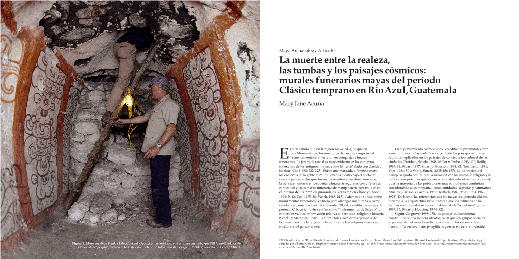 Murales Funerarios Mayas Del Período Clásico Temprano En Ríoazul,Guatemala Mary Jane Acuña