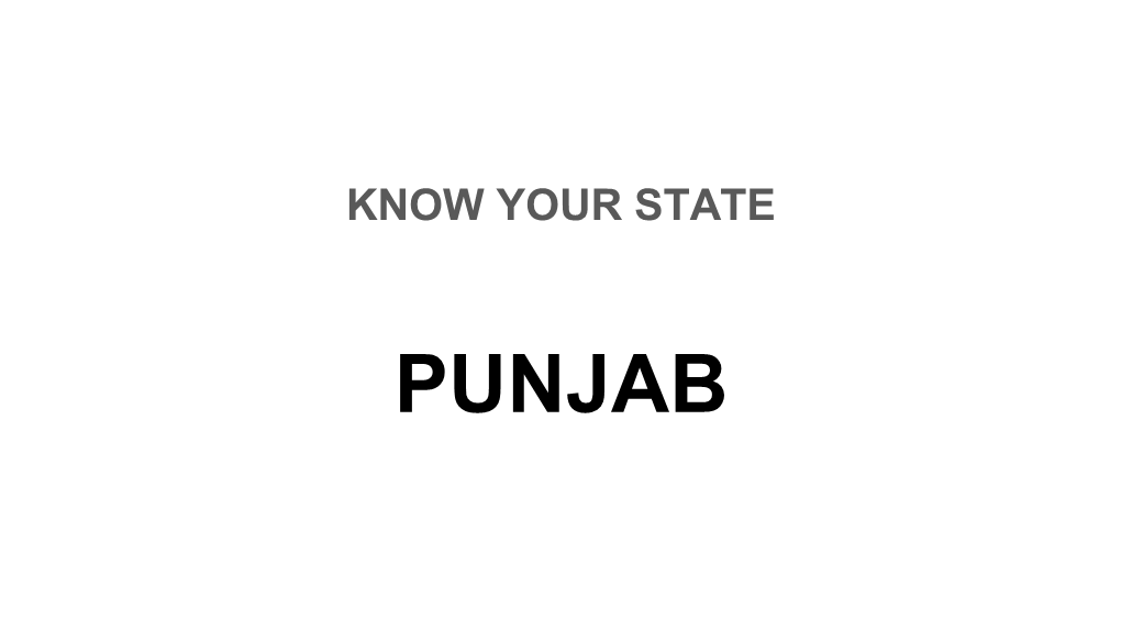 PUNJAB Location of Map of India