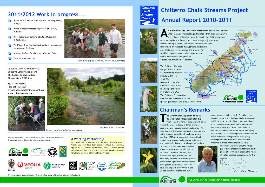 Chilterns Chalk Streams Project Annual Report 2010-2011