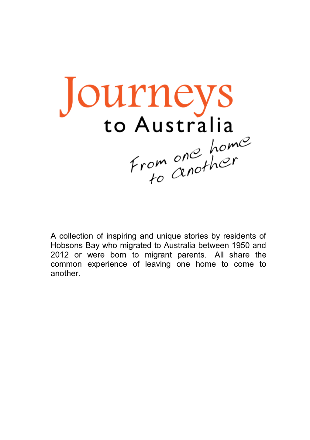 Journeys to Australia Book