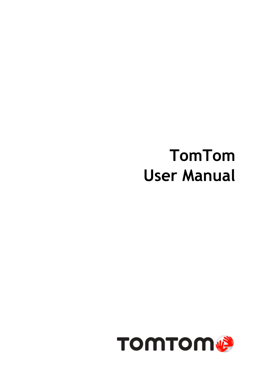 Tomtom User Manual