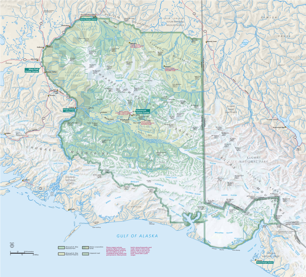 GULF of ALASKA Y R E Malaspina D N D a Lake D S T a a NUNATAK GLACIER T E North S L WEST NA Y TIO a NA B F Wrangell-St