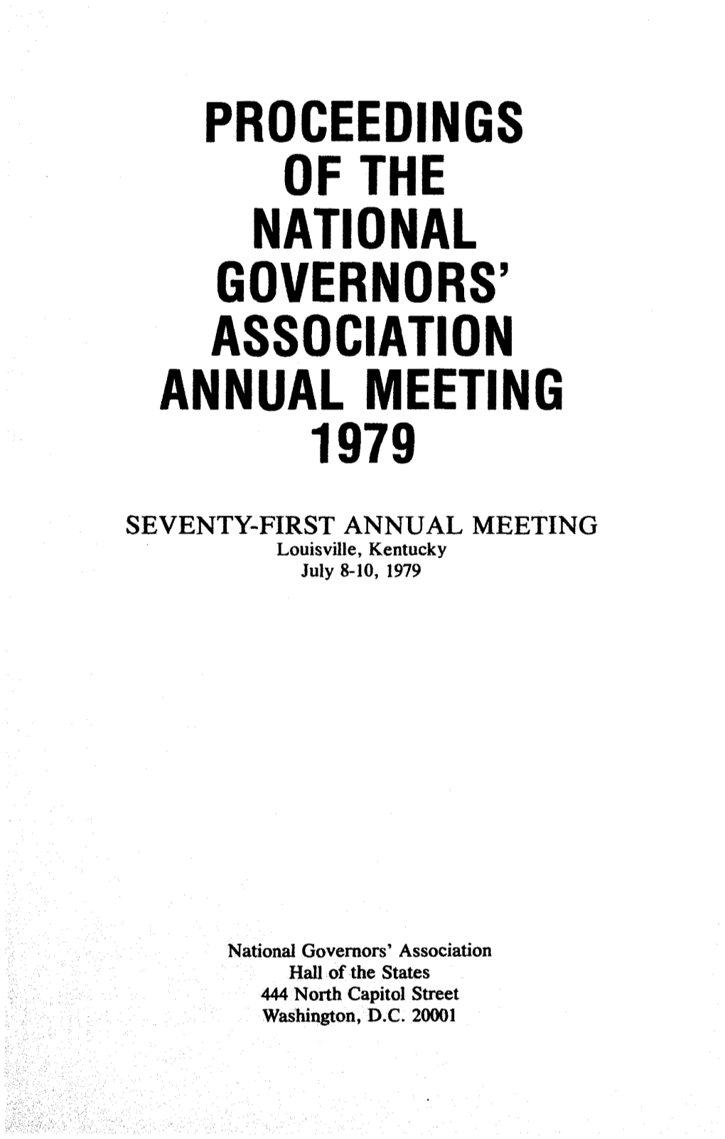 1979 NGA Annual Meeting