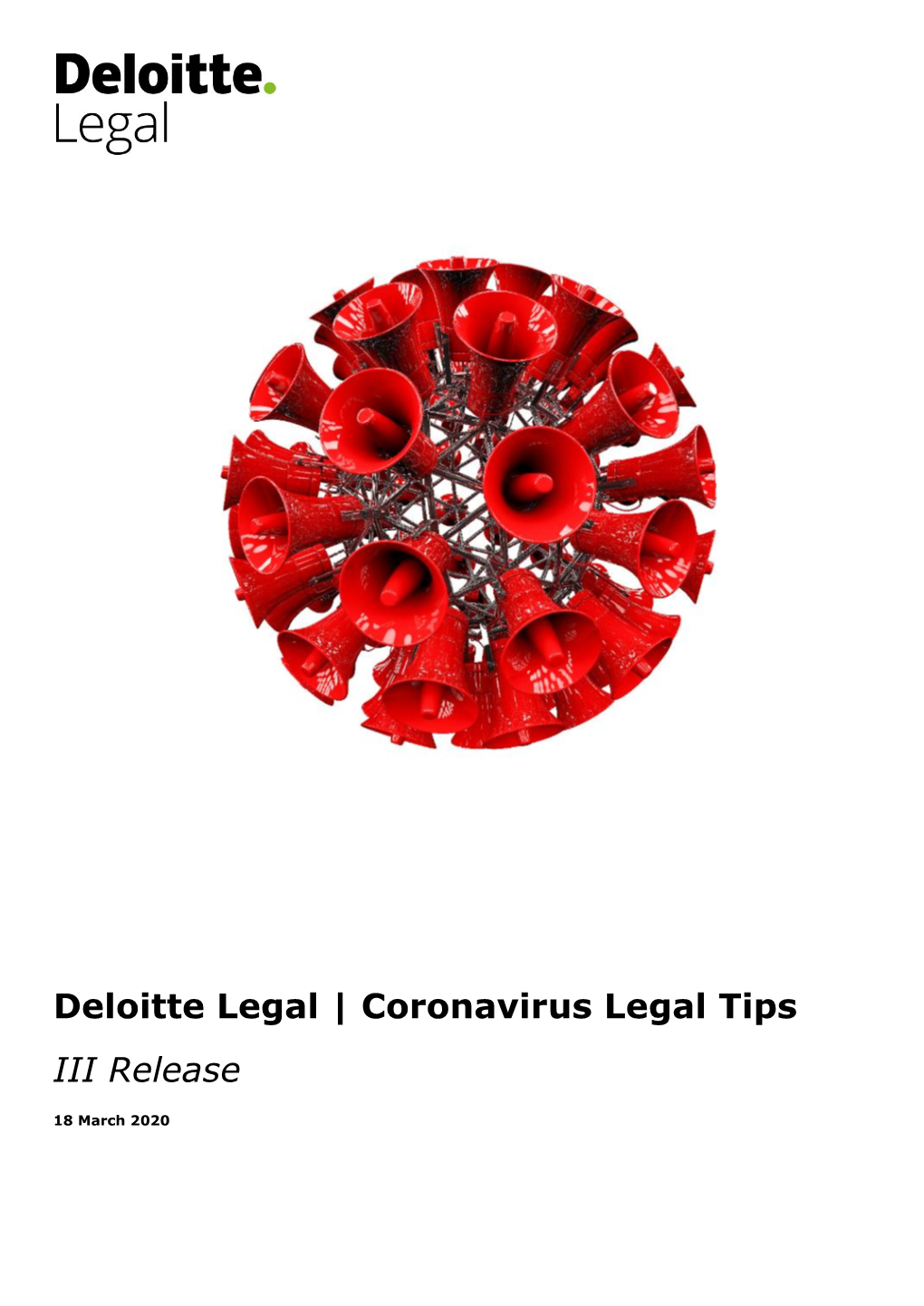 Deloitte Legal | Coronavirus Legal Tips III Release