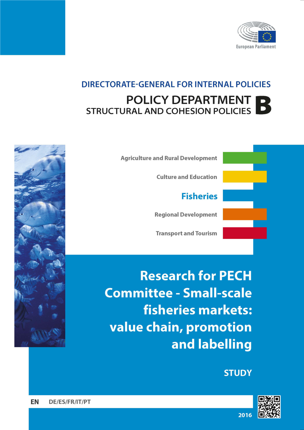 Small-Scale Fisheries Markets: Value Chain, Promotion and Labelling