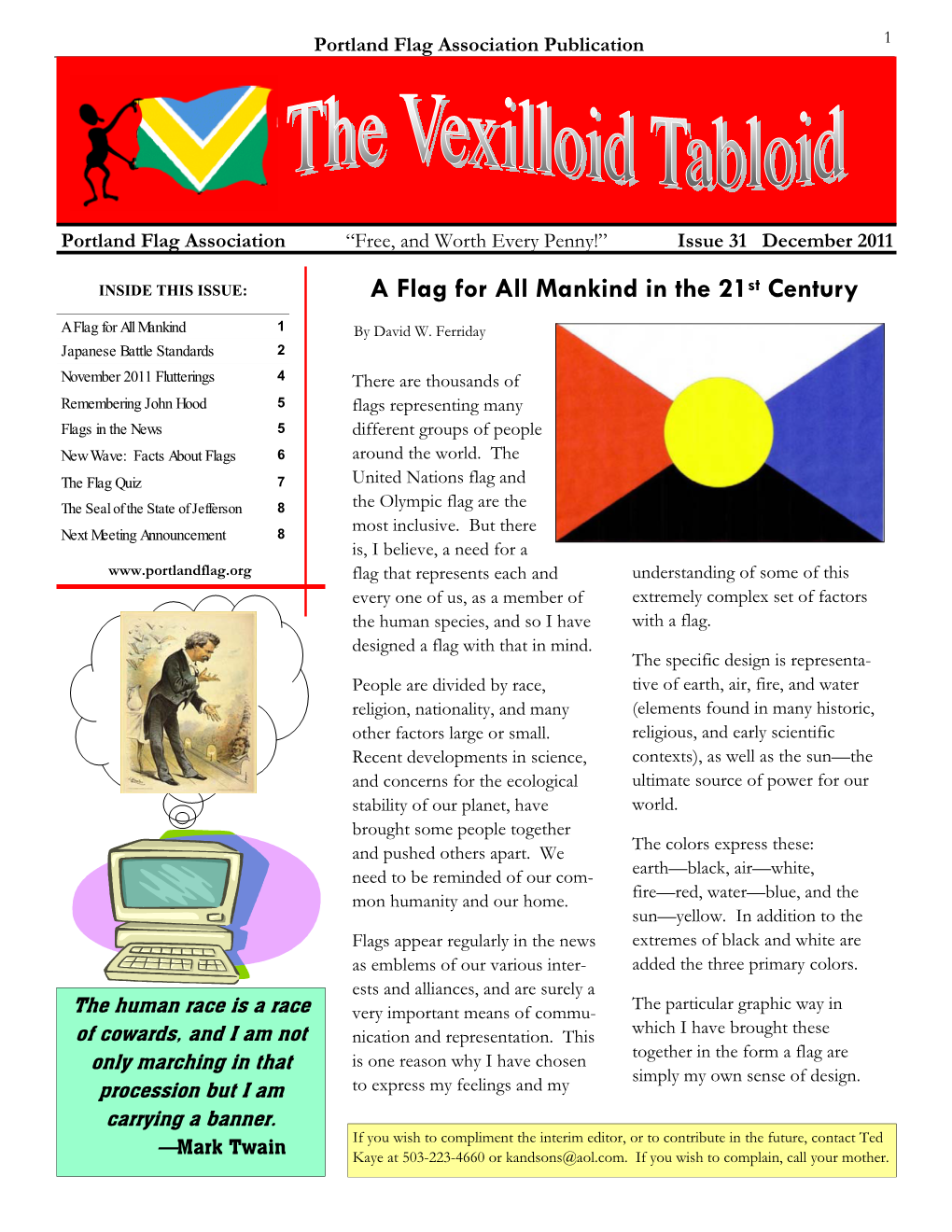 The Vexilloid Tabloid #31, December 2011