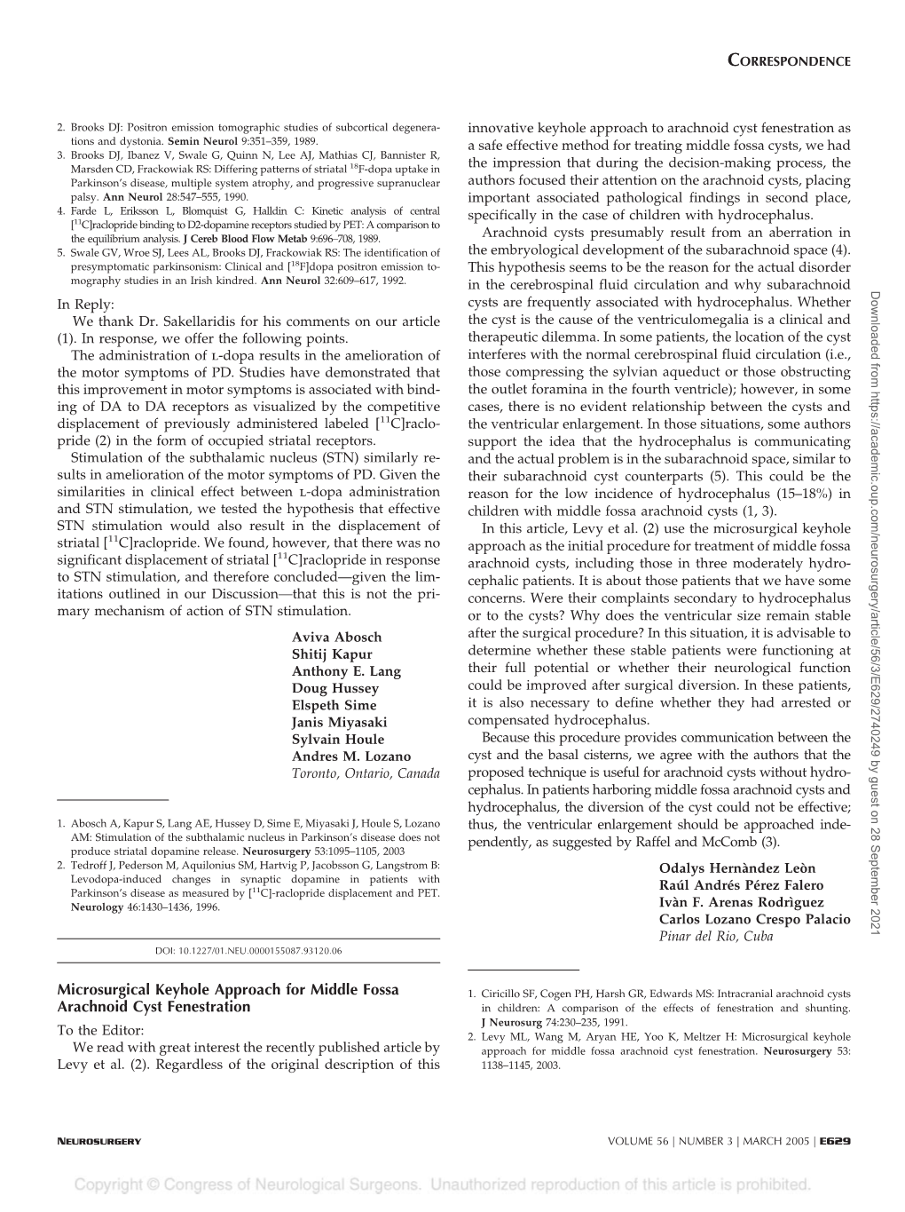 Microsurgical Keyhole Approach for Middle Fossa Arachnoid Cyst