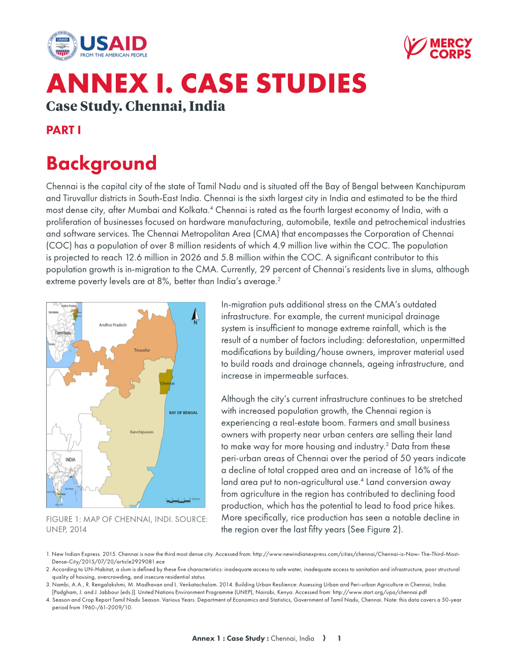 ANNEX I. CASE STUDIES Case Study