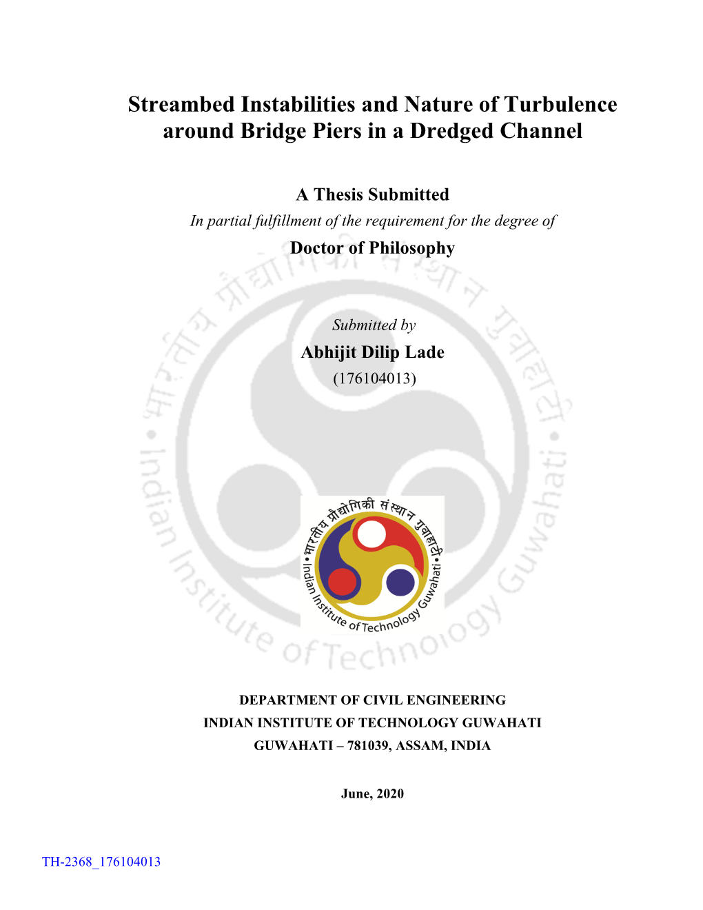 Streambed Instabilities and Nature of Turbulence Around Bridge Piers in a Dredged Channel