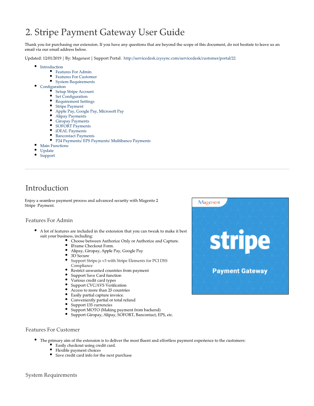 2. Stripe Payment Gateway User Guide