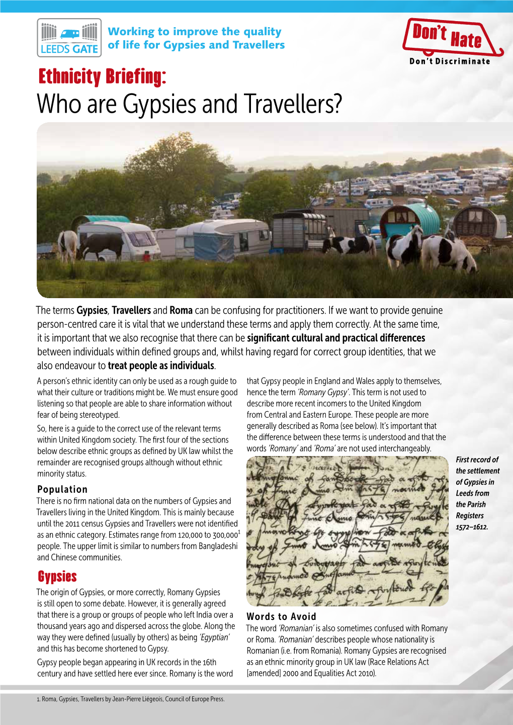 Who Are Gypsies and Travellers?