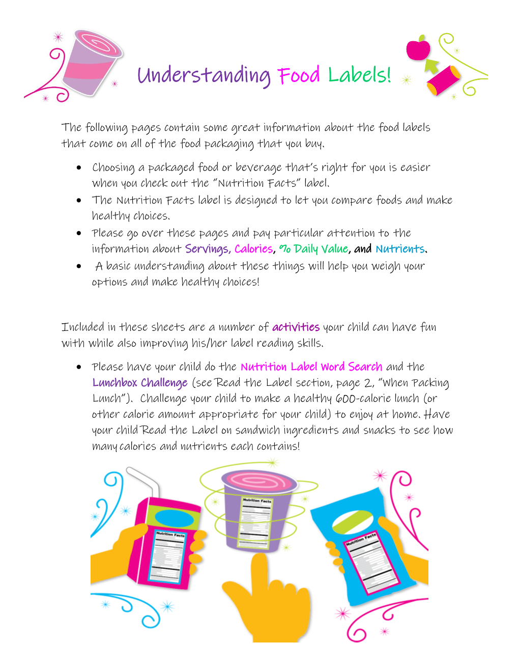 Understanding Food Labels!