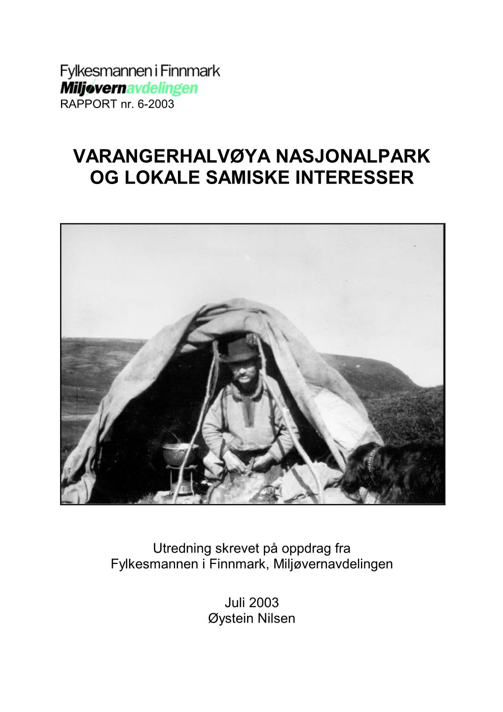 Varangerhalvøya Nasjonalpark Og Lokale Samiske Interesser