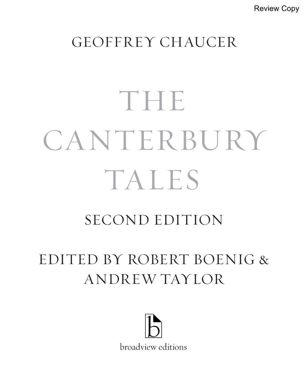 The Canterbury Tales