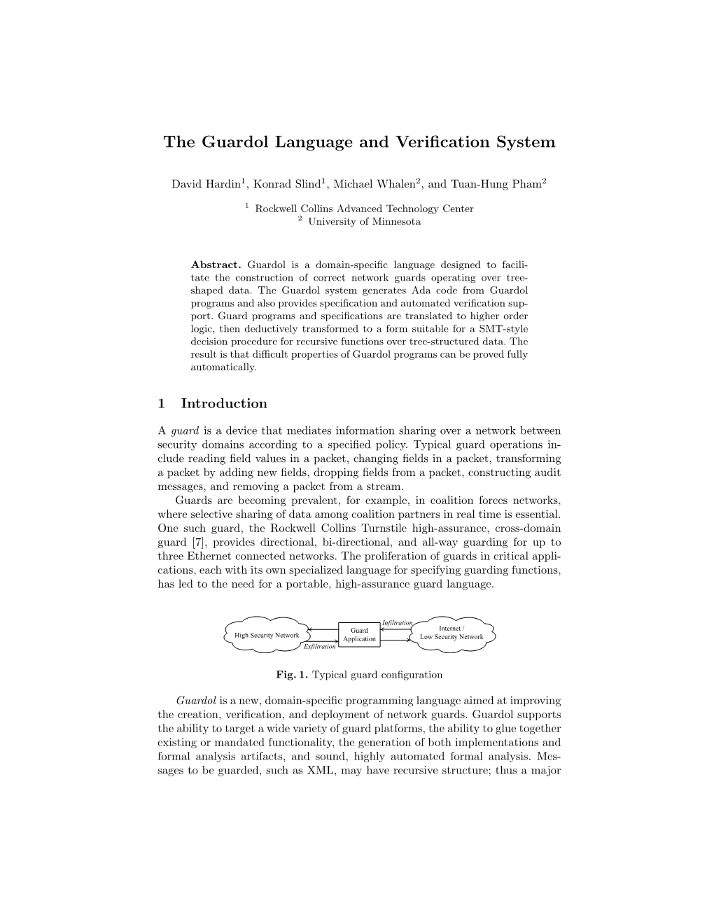 The Guardol Language and Verification System